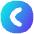 Tailless Line Arrow Left Circle Icon from Flex Gradient Set