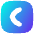 Tailless Line Arrow Left Square Icon from Flex Gradient Set