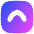 Tailless Line Arrow Up Square Icon from Flex Gradient Set