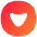 Tailless Triangle Arrow Down Circle Icon from Flex Gradient Set