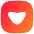 Tailless Triangle Arrow Down Square Icon from Flex Gradient Set