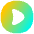 Tailless Triangle Arrow Right Circle Icon from Flex Gradient Set