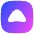 Tailless Triangle Arrow Up Square Icon from Flex Gradient Set