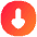 Triangle Arrow Down Circle 1 Icon from Flex Gradient Set