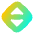 Triangle Arrow Expand Vertical Diamond Icon from Flex Gradient Set