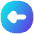 Triangle Arrow Left Circle 1 Icon from Flex Gradient Set