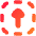 Triangle Arrow Up Dashed Square Icon from Flex Gradient Set