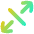 Line Arrow Expand Diagonal 3 Icon from Flex Gradient Set