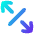 Line Arrow Expand Diagonal 4 Icon from Flex Gradient Set