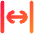 Line Arrow Expand Horizontal Icon from Flex Gradient Set