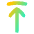 Line Arrow Move Up 1 Icon from Flex Gradient Set