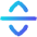 Line Arrow Move Vertical Icon from Flex Gradient Set