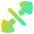 Triangle Arrow Expand Diagonal 3 Icon from Flex Gradient Set