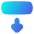 Triangle Arrow Move Down 2 Icon from Flex Gradient Set