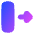 Triangle Arrow Move Right 2 Icon from Flex Gradient Set