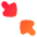 Triangle Arrow Shrink Diagonal 2 Icon from Flex Gradient Set