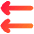 Double Line Arrow Left Icon from Flex Gradient Set