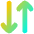 Line Arrow Transfer Vertical 3 Icon from Flex Gradient Set