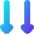 Double Triangle Arrow Down Icon from Flex Gradient Set