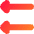 Double Triangle Arrow Left Icon from Flex Gradient Set