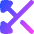 Triangle Arrow Crossover Left Icon from Flex Gradient Set