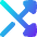 Triangle Arrow Crossover Right Icon from Flex Gradient Set