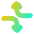 Triangle Arrow Dodge 2 Icon from Flex Gradient Set