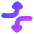 Triangle Arrow Dodge 4 Icon from Flex Gradient Set