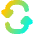 Triangle Arrow Reload Vertical 3 Icon from Flex Gradient Set