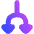 Triangle Arrow Split Down 1 Icon from Flex Gradient Set