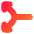 Triangle Arrow Split Vertical Left 2 Icon from Flex Gradient Set