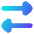 Triangle Arrow Transfer Horizontal 2 Icon from Flex Gradient Set