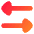 Triangle Arrow Transfer Horizontal 3 Icon from Flex Gradient Set