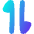 Triangle Arrow Transfer Vertical 1 Icon from Flex Gradient Set
