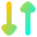 Triangle Arrow Transfer Vertical 3 Icon from Flex Gradient Set