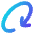 Line Arrow Rotate Diagonal Right 2 Icon from Flex Gradient Set