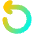 Line Arrow Rotate Left 1 Icon from Flex Gradient Set