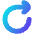 Line Arrow Rotate Right 1 Icon from Flex Gradient Set