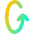 Line Arrow Rotate Vertical Left 1 Icon from Flex Gradient Set