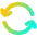 Line Arrow Synchronize 1 Icon from Flex Gradient Set