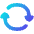 Line Arrow Synchronize 2 Icon from Flex Gradient Set
