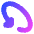 Triangle Arrow Rotate Diagonal Left 1 Icon from Flex Gradient Set