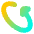 Triangle Arrow Rotate Diagonal Left 2 Icon from Flex Gradient Set