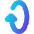 Triangle Arrow Rotate Vertical Right 1 Icon from Flex Gradient Set