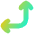 Line Arrow Bottom Right Corner Icon from Flex Gradient Set