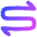 Line Arrow Curvy Both Direction 1 Icon from Flex Gradient Set