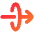 Line Arrow Elipse Right Icon from Flex Gradient Set