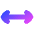 Line Arrow Horizontal Icon from Flex Gradient Set