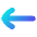 Line Arrow Left 1 Icon from Flex Gradient Set