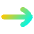 Line Arrow Right 1 Icon from Flex Gradient Set